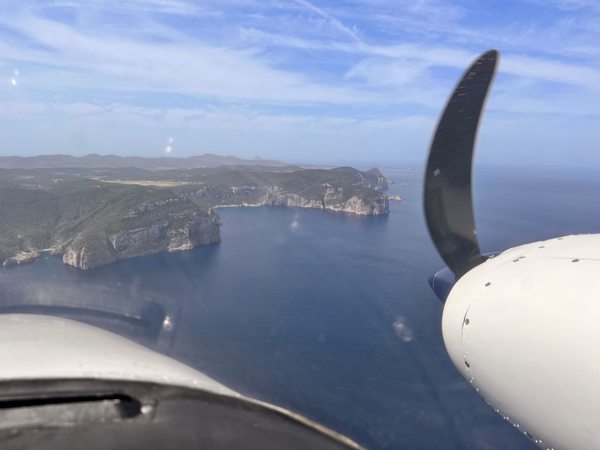 aterrizaje en Ibiza